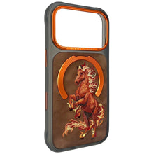 Заредете изображение във визуализатора на галерията – NIMMY case MAGNETIC FANTASY ANIMAL HORSE compatible with MagSafe for IPHONE 18 Pro Max/17 Pro Max orange
