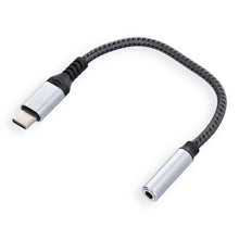Заредете изображение във визуализатора на галерията – Blue Star adapter AUX Type C (male) to Jack 3,5 mm (female) - gray
