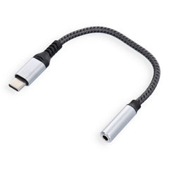 Адаптер AUX Blue Star Type C (мъжки) към Jack 3,5 mm (женски) - сив