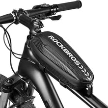 Заредете изображение във визуализатора на галерията – Rockbros B60 waterproof bicycle bag for frame - black
