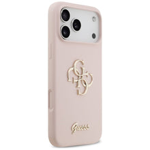 Заредете изображение във визуализатора на галерията – GUESS case for IPHONE 17 Pro Max GUHCP17XSC4GSMP (Silicone W/ Big 4G Script) pink
