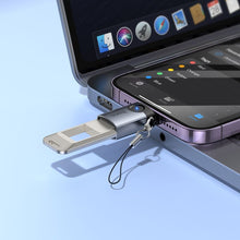 Заредете изображение във визуализатора на галерията – Adapter OTG Lightning to USB A Hoco UA46 Victory gray
