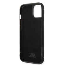 Заредете изображение във визуализатора на галерията – Karl Lagerfeld Signature Logo Cardslot case for iPhone 14 Plus - black
