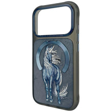 Заредете изображение във визуализатора на галерията – NIMMY case MAGNETIC FANTASY ANIMAL UNICORN compatible with MagSafe for IPHONE 18 Pro/17 Pro blue

