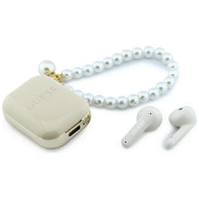 Заредете изображение във визуализатора на галерията – Wireless earphone GUESS TWS Pearl Strap GUE005326 beige
