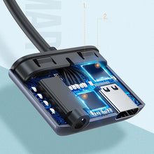 Заредете изображение във визуализатора на галерията – Ugreen audio adapter USB Type C (male) - USB Type C PD QC (female) + 3.5mm mini jack (female) gray (CM231)
