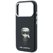 Заредете изображение във визуализатора на галерията – KARL LAGERFELD case for IPHONE 18 Pro/ 17 Pro compatible with MagSafe (Smooth Ikonik Sketch) black
