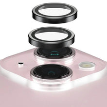 Заредете изображение във визуализатора на галерията – PanzerGlass Hoops Camera Protection for iPhone 15/15 Plus - with Black Frame
