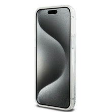 Заредете изображение във визуализатора на галерията – DKNY case for IPHONE 15 Pro DKHCP15LLBNAET (DKNY HC Liquid Glitters W/Arch Logo) white
