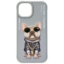 Заредете изображение във визуализатора на галерията – NIMMY case GLASSES COOL DOG for IPHONE 15 gray
