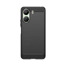 Заредете изображение във визуализатора на галерията – Carbon Case for Xiaomi Redmi 13c Flexible Silicone Carbon Cover - Black
