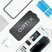 Заредете изображение във визуализатора на галерията – Uniq Optix Privacy Tempered Glass for iPhone 15/14 Pro with Applicator
