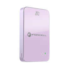 Заредете изображение във визуализатора на галерията – Powerbank compatible with MagSafe Forcell F-Energy SuperSlim F10K8 QC4.0 PD3.0 15W 10000 mAh purple
