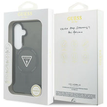 Заредете изображение във визуализатора на галерията – GUESS case for SAMSUNG S26 GUHMS26SHGTMLCGK (Magnetic IML Gradient Triangle) black
