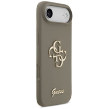Заредете изображение във визуализатора на галерията – GUESS case for IPHONE 17 Air GUHCP17MSC4GSMW (Silicone W/ Big 4G Script) brown
