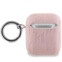 Заредете изображение във визуализатора на галерията – Karl Lagerfeld Monogram Karl Head case for AirPods 1 / 2 - pink
