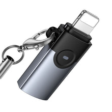 Заредете изображение във визуализатора на галерията – Adapter OTG Lightning to USB C Hoco 2A UA46A gray
