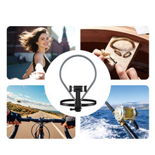 Заредете изображение във визуализатора на галерията – Neck universal phone holder Hoco K30 black gray
