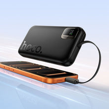 Заредете изображение във визуализатора на галерията – Powerbank Hoco 10000 mAh QC PD 20W with retractable cable USB C Q51 black
