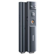 Заредете изображение във визуализатора на галерията – Baseus Orange Dot AI laser pointer with automatic voice transcription, two lasers - gray
