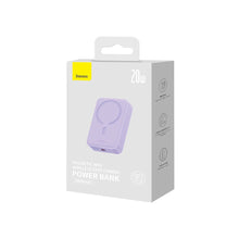 Заредете изображение във визуализатора на галерията – Baseus Magnetic Mini 20000 mAh 20W Powerbank - purple + USB-C / USB-C cable

