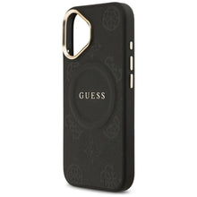 Заредете изображение във визуализатора на галерията – GUESS case for IPHONE 17 compatible with MagSafe GUHMP17SPSAMSECK (PU W/ Peony Hot Stamp) black

