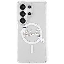 Заредете изображение във визуализатора на галерията – KARL LAGERFELD case for SAMSUNG S26 Ultra KLHMS26L5HKSCAH (Magnetic IML KC Script) transparent
