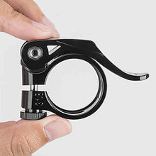 Заредете изображение във визуализатора на галерията – Rockbros 41210092001 bicycle seat clamp with quick release - black
