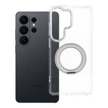 Заредете изображение във визуализатора на галерията – Case for Samsung S26 ULTRA Frame Circle Stand compatible with MagSafe transparent
