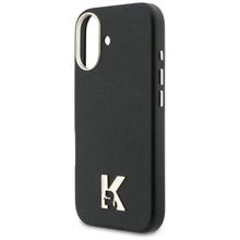 Заредете изображение във визуализатора на галерията – KARL LAGERFELD case for IPHONE 17 compatible with MagSafe KLHMP17S5PGFKHGK (PU FW W/ KHead Logo) black
