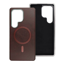 Заредете изображение във визуализатора на галерията – GENTLEMAN MAG COVER Case compatible with MagSafe for SAMSUNG S25 PLUS brown

