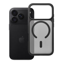 Заредете изображение във визуализатора на галерията – Case for iPhone 18 Pro / 17 Pro Forcell F-Protect Smoke Hybrid Premium Lite compatible with MagSafe black
