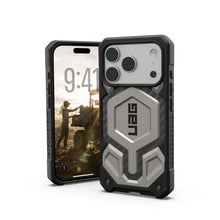 Заредете изображение във визуализатора на галерията – UAG Urban Armor Gear case MONARCH PRO compatible with MagSafe for IPHONE 17 Pro titanium
