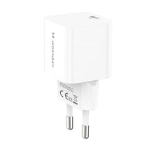 Заредете изображение във визуализатора на галерията – Wozinsky CMWCS USB-C PD 20W wall charger - white
