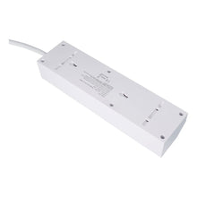 Заредете изображение във визуализатора на галерията – Power strip with 3 sockets max 3680W, 1xUSB A, 2x type C 25W ports with 1,5m power cable E59 white
