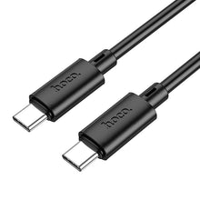 Заредете изображение във визуализатора на галерията – Cable USB C to USB C Hoco 3A 60W 2 m X88 black
