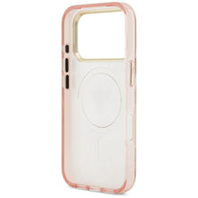 Заредете изображение във визуализатора на галерията – GUESS case for IPHONE 17 Pro compatible with MagSafe GUHMP17LHMILVTGP (PC TPU Jungle Tonal Triangle) pink

