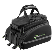 Заредете изображение във визуализатора на галерията – Rockbros A6-03BK bicycle bag for trunk 35 l with fold-out pockets - black
