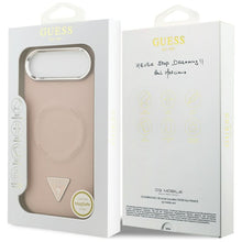 Заредете изображение във визуализатора на галерията – GUESS case for IPHONE 17 Air compatible with MagSafe GUHMP17MPSDTSCMP (PU W/ Triangle Logo) pink
