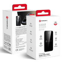 Заредете изображение във визуализатора на галерията – FORCELL F-ENERGY F5K8 Super Slim powerbank compatible with MagSafe PD3.0 QC4.0 15W 5000 mAh black
