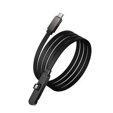 Заредете изображение във визуализатора на галерията – Cable with bracket USB C to USB C PD 60W Hoco 1,2 m U150 Exquisite black
