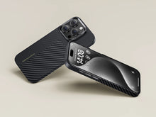 Заредете изображение във визуализатора на галерията – Benks Etui Magnetic Montage Kevlar 600D+1500D for Iphone 15 Pro Max black
