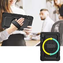 Заредете изображение във визуализатора на галерията – Tech-Protect Solid360 case for Samsung Galaxy Tab S7+ / S8+ / S7 FE 12.4" - black
