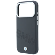 Заредете изображение във визуализатора на галерията – BMW case for IPHONE 18 Pro Max/17 Pro Max compatible with MagSafe (Sign Inclined Deboss Letters) grey
