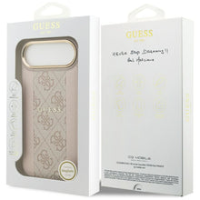 Заредете изображение във визуализатора на галерията – GUESS case for IPHONE 17 Air compatible with MagSafe GUHMP17MPG4SEMCP (PU W/ 4G Stripe) pink
