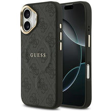 Заредете изображение във визуализатора на галерията – GUESS case for IPHONE 17 compatible with MagSafe GUHMP17SP4MSEGCK (PU 4G W/ Classic) black
