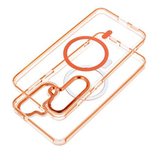Заредете изображение във визуализатора на галерията – Case FRAME CLEAR HYBRID MAG COVER compatible with MagSafe for SAMSUNG S25 FE hermes orange
