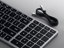 Заредете изображение във визуализатора на галерията – Wireless keyboard QWERTY Satechi Slim X2 ST-BTSX2M space gray
