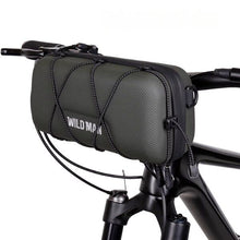 Заредете изображение във визуализатора на галерията – WILDMAN traveling bag for bike handlebars with zipper 2L GD8 green
