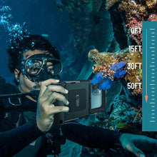 Заредете изображение във визуализатора на галерията – Tech-Protect Waterproof Case waterproof IPX8 for smartphones 4.7-6.7" - black
